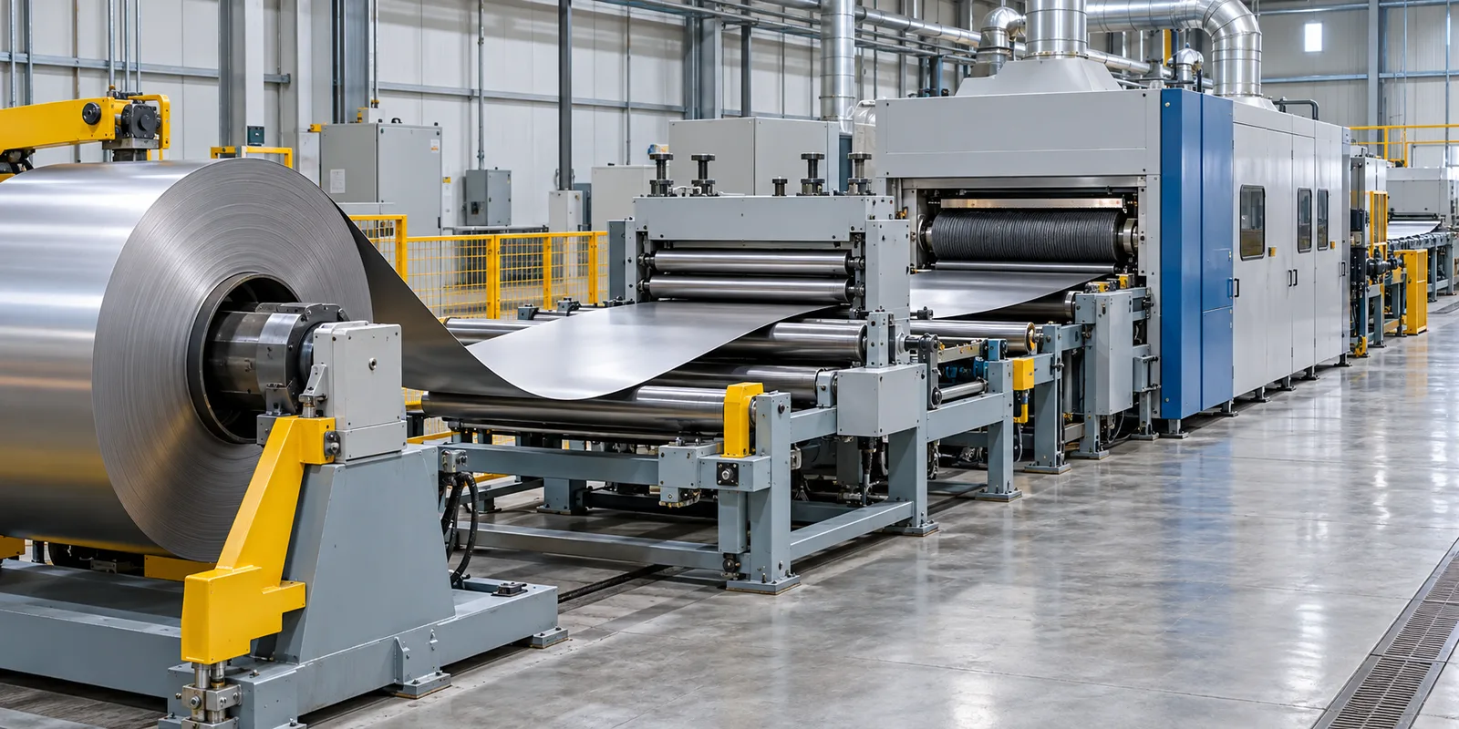 stainless steel coil finishing line with flatness control section