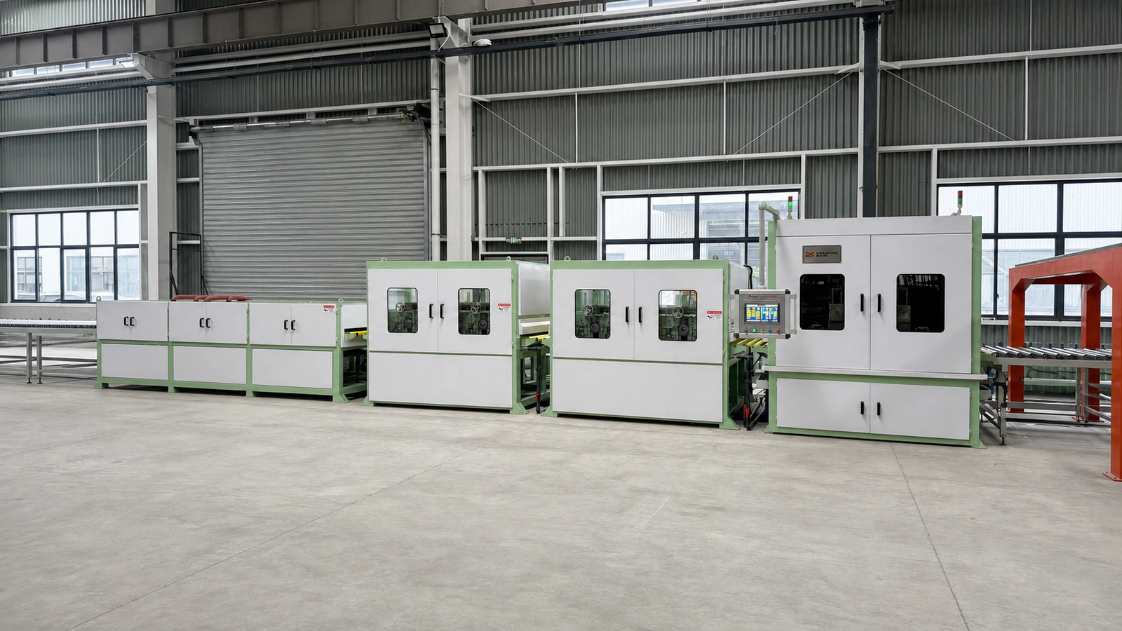 No.4 surface finishing processing units side view