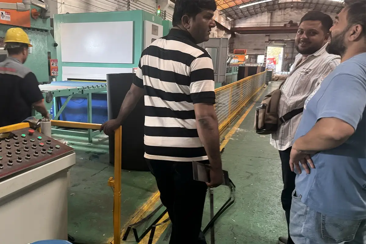 Indian AMIT Delegation Visits GLORY MACHINERY to Explore Sheet-to-Sheet Polishing Line