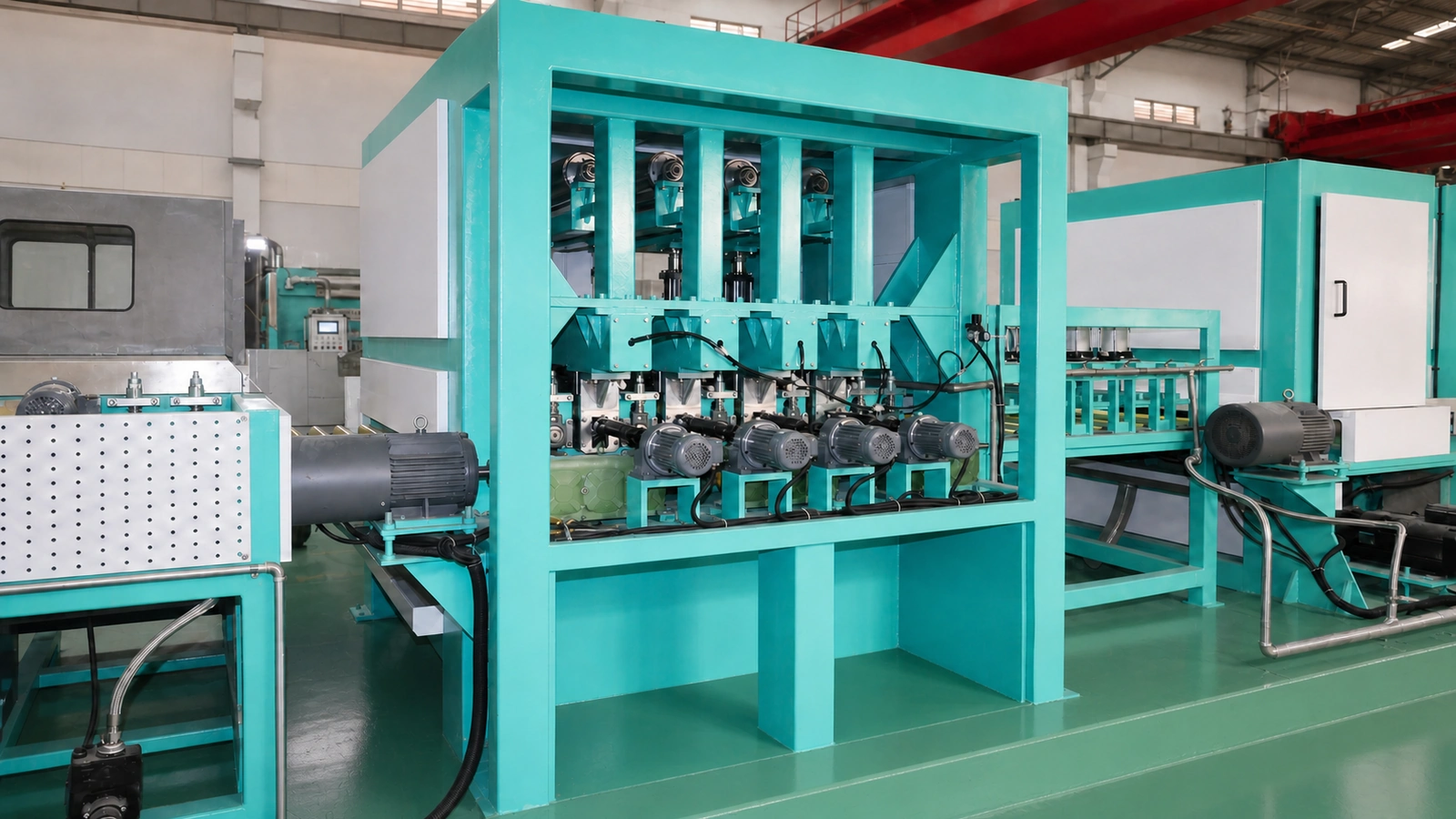 Abrasive belt polishing head for stainless steel coil