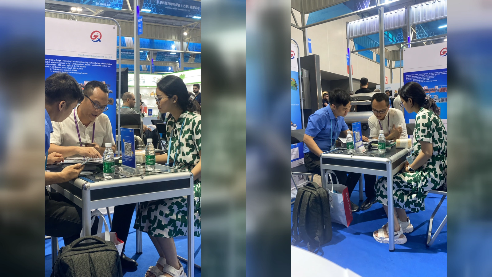 International buyer discussing polishing machine solutions