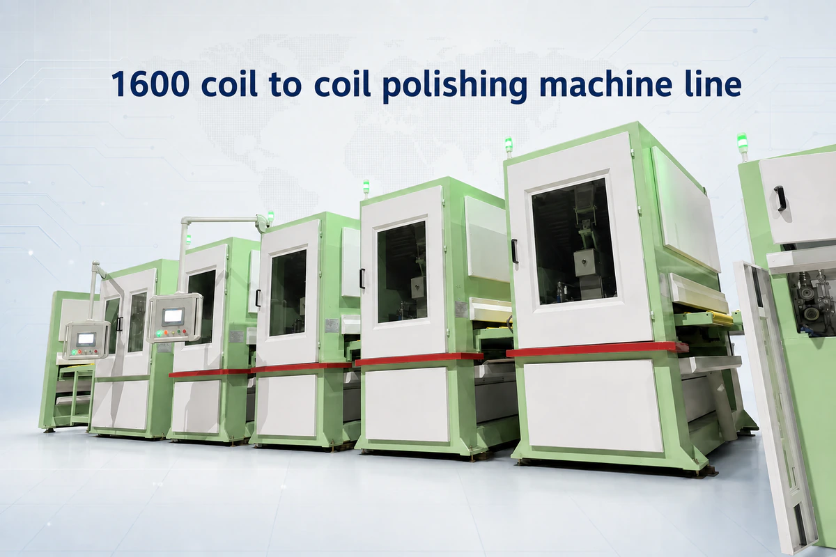 1600mm Stainless Steel Coil Polishing Line for No.4 & Hairline Finish