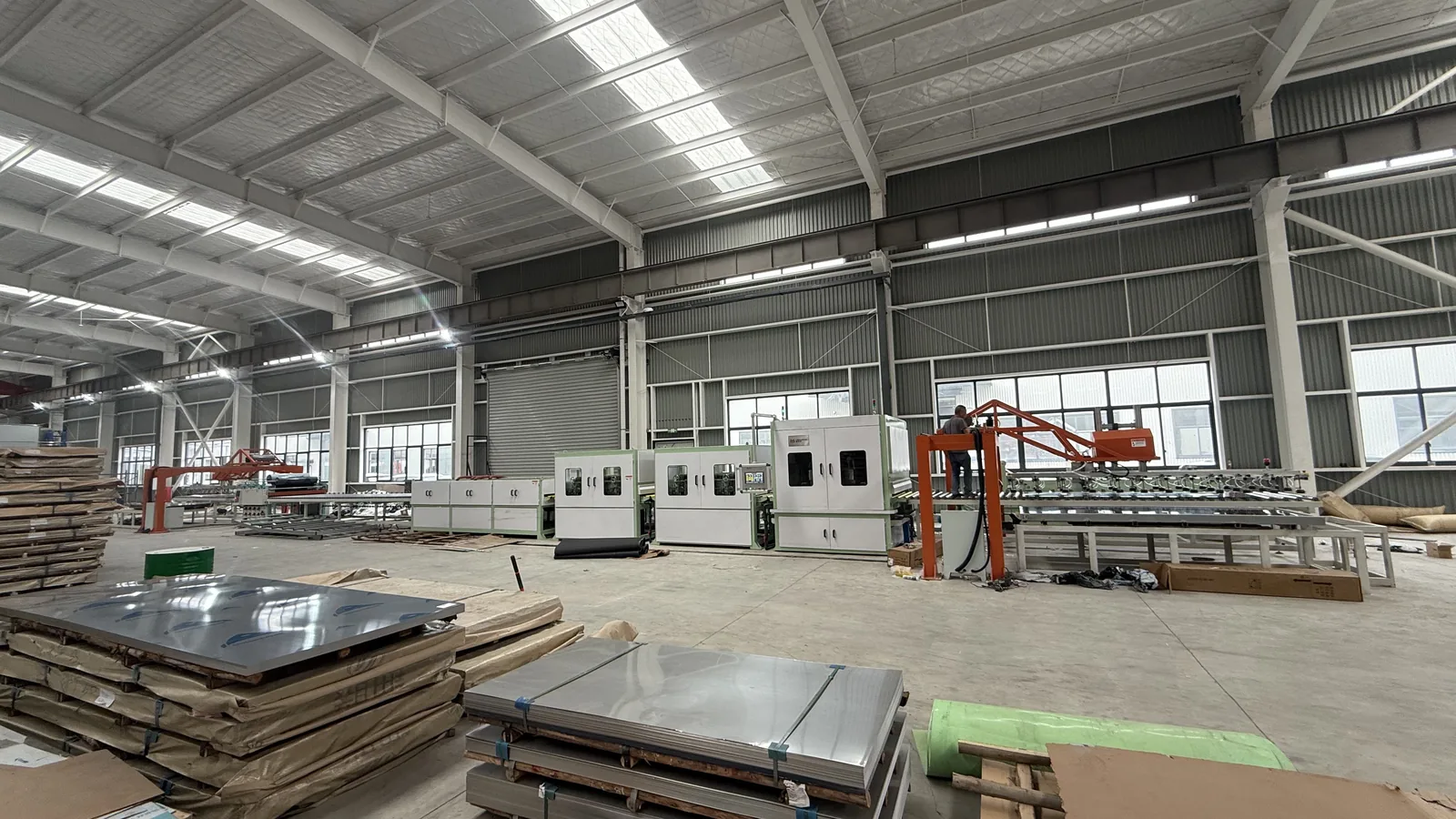 1600 type sheet to sheet polishing and grinding machine installation in Chengdu Sichuan
