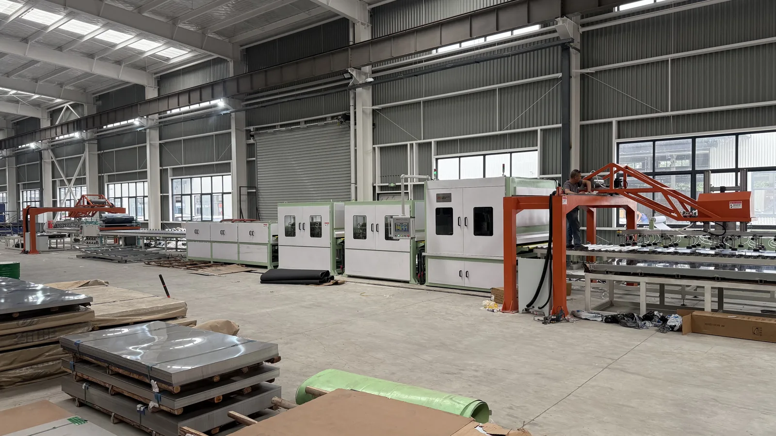 1600 type sheet to sheet polishing and grinding machine installation in Chengdu Sichuan