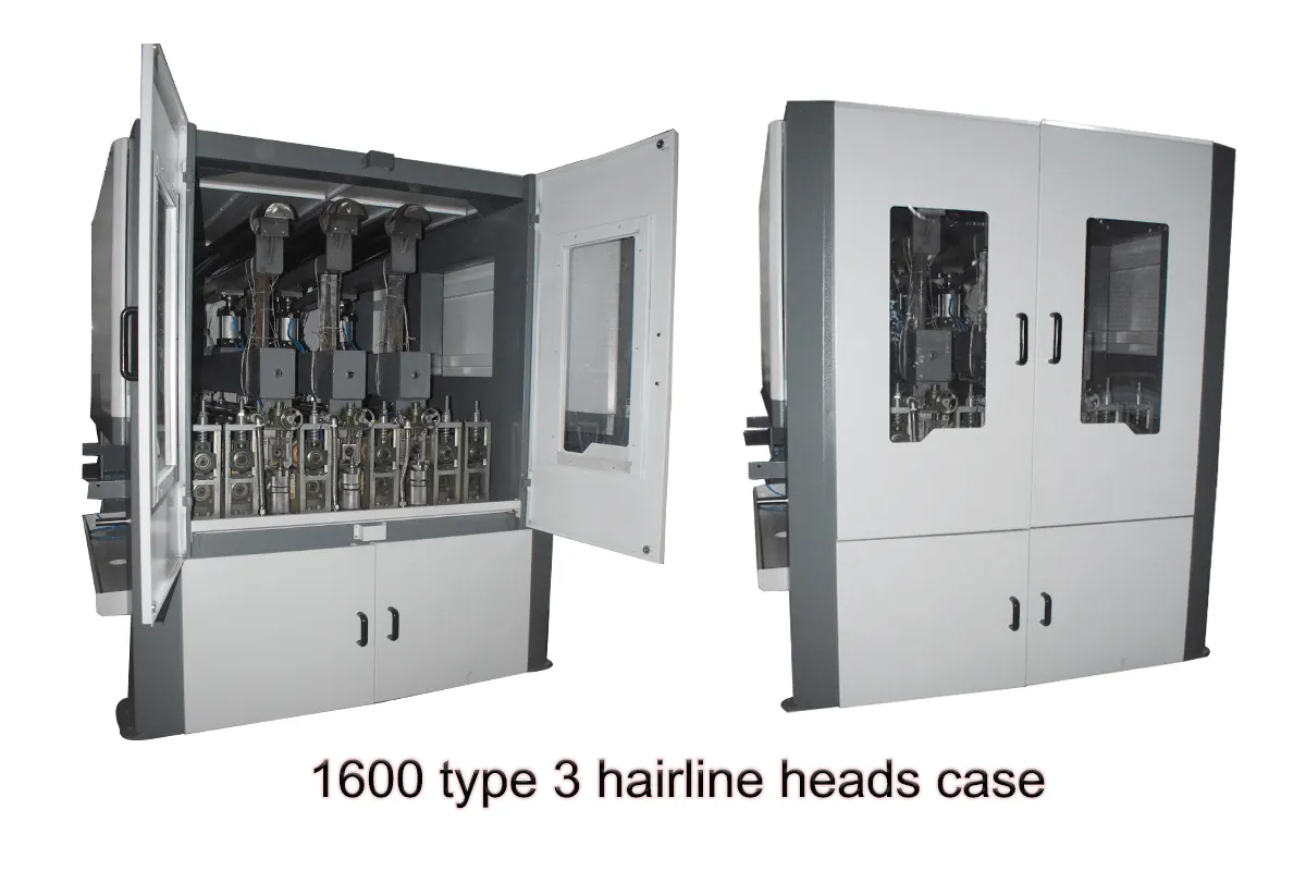 1600mm three-head Hairline finishing machine for stainless steel sheets