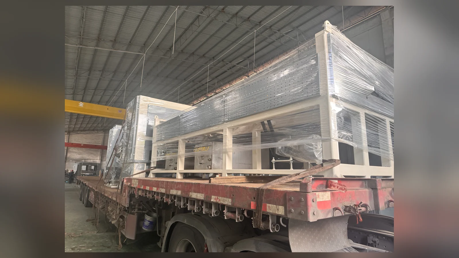 850mm titanium coil-to-coil polishing machine shipment from Foshan China
