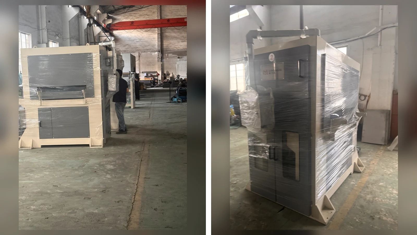 850mm titanium coil-to-coil polishing machine shipment from Foshan China