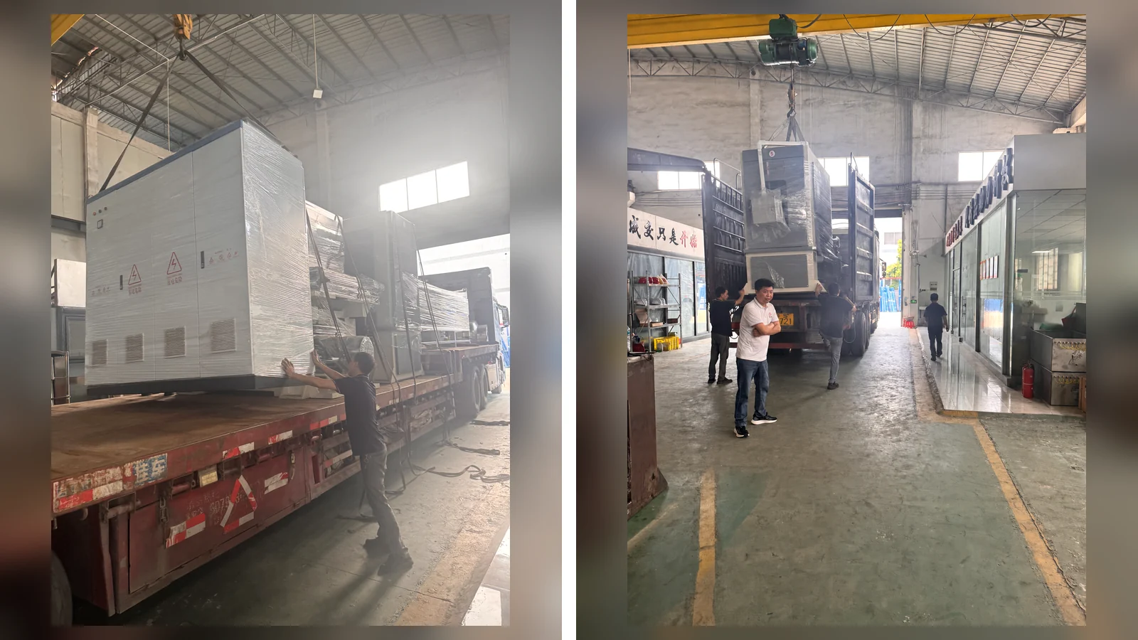 850mm titanium coil-to-coil polishing machine shipment from Foshan China