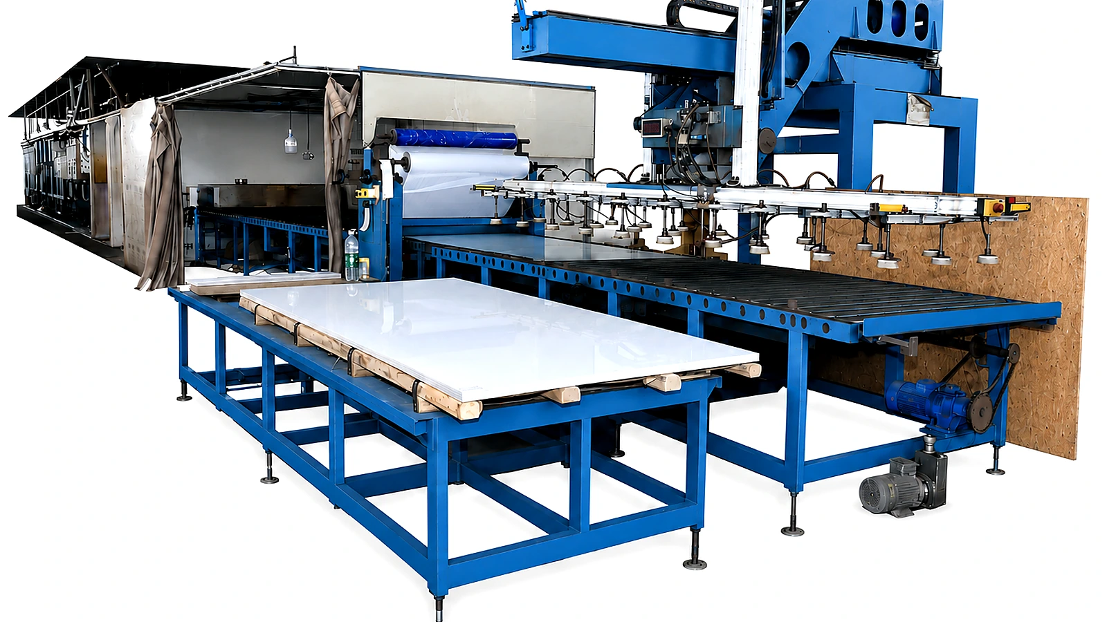 Automatic feeding machine for stainless steel sheet 8K mirror polishing line