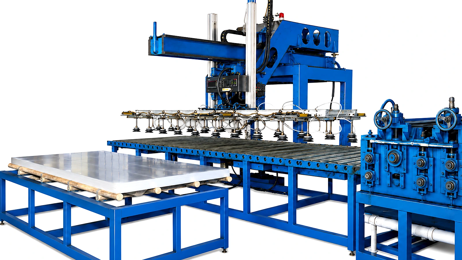 Automatic unloading machine for 8K mirror polishing line stainless steel sheets
