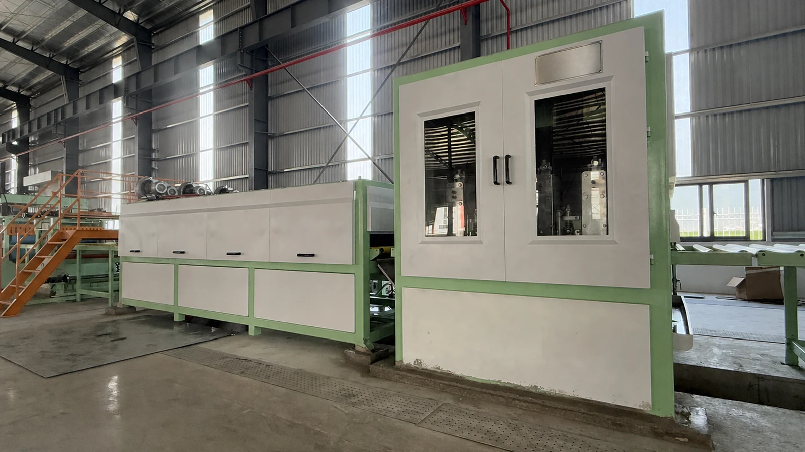 coil finishing and cleaning section of the Vietnam polishing line