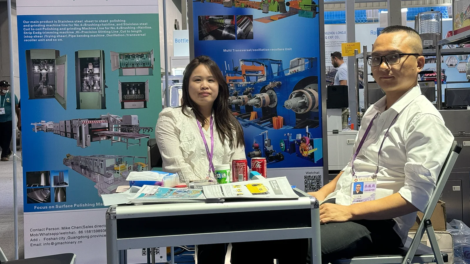 GLORY MACHINERY team at the 136th Canton Fair exhibition booth