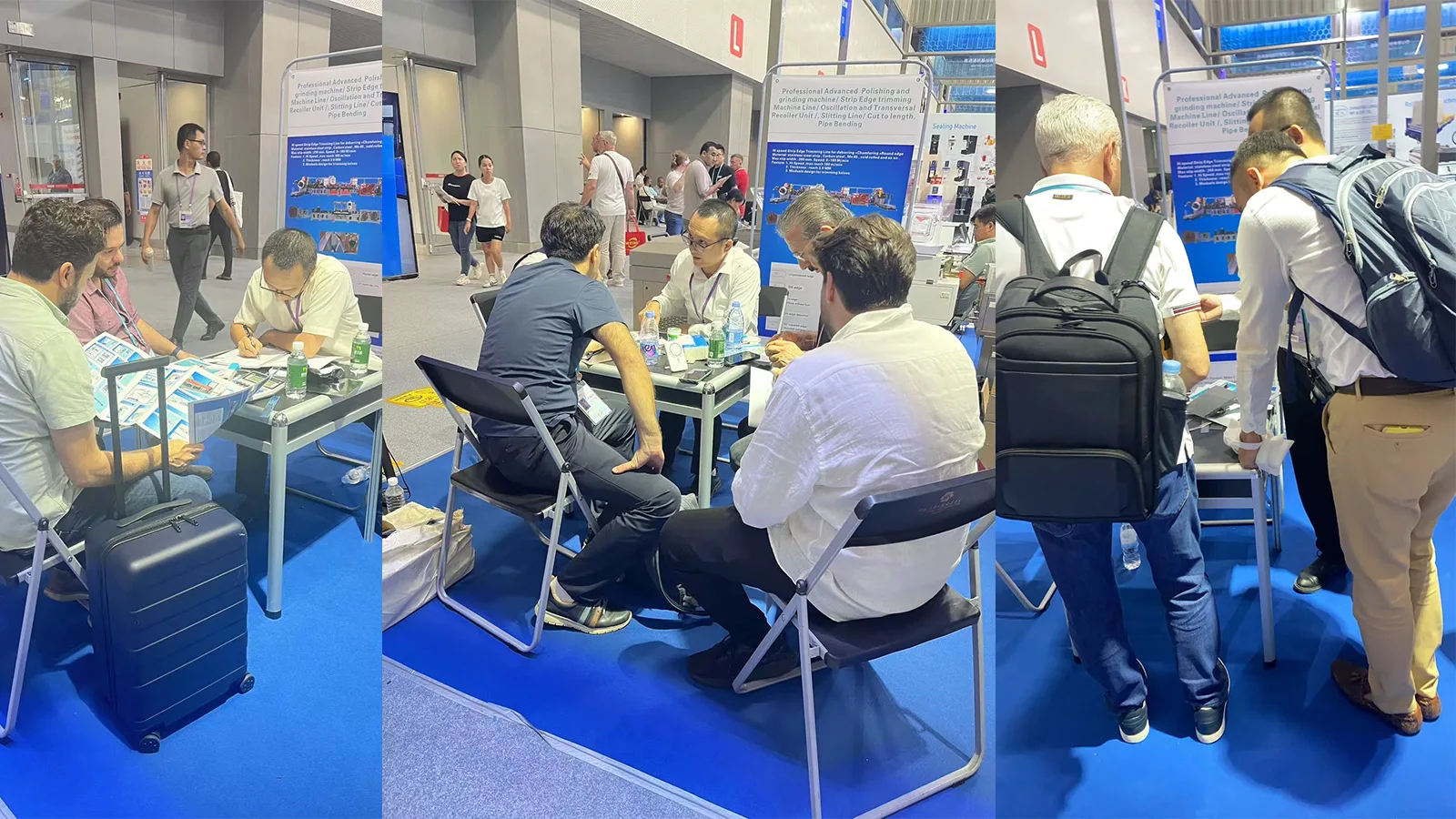 International buyers visiting the GLORY MACHINERY exhibition booth