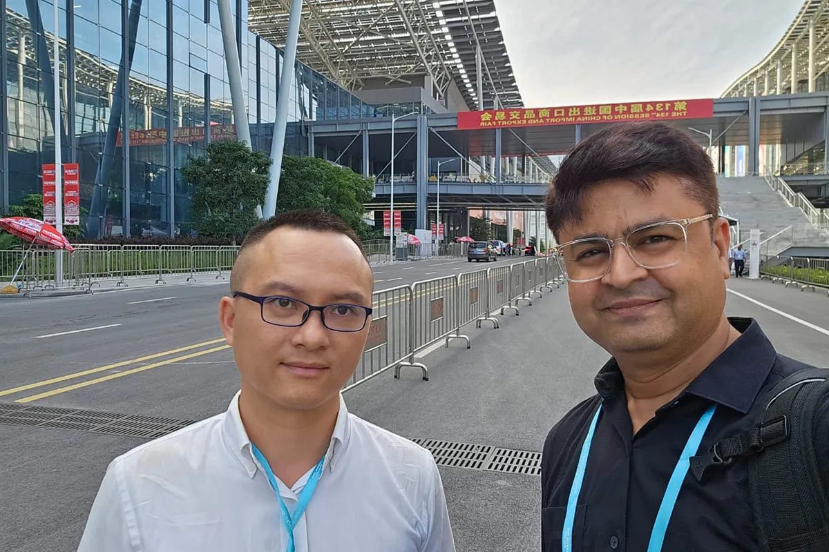 Nivesha Alloys customer with GLORY MACHINERY at Canton Fair 2024