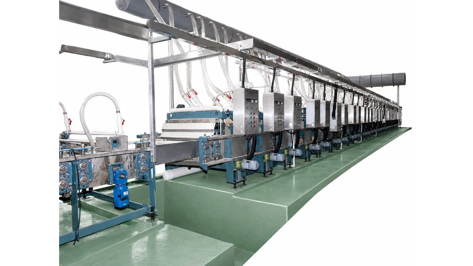 Front perspective of stainless steel coil rotary disc 8K polishing line