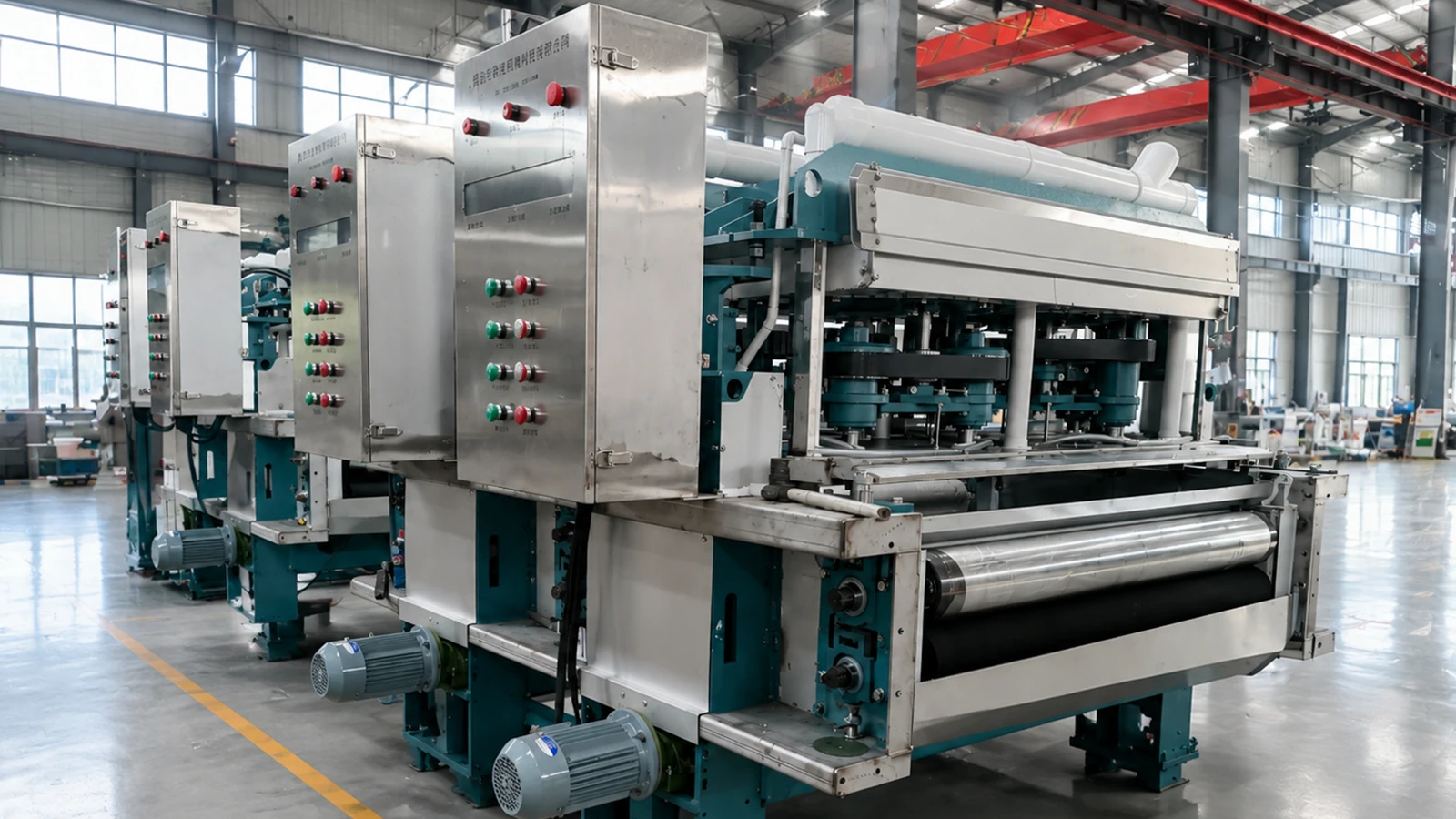 Rotary Disc 8K machine in stainless steel mirror polishing line