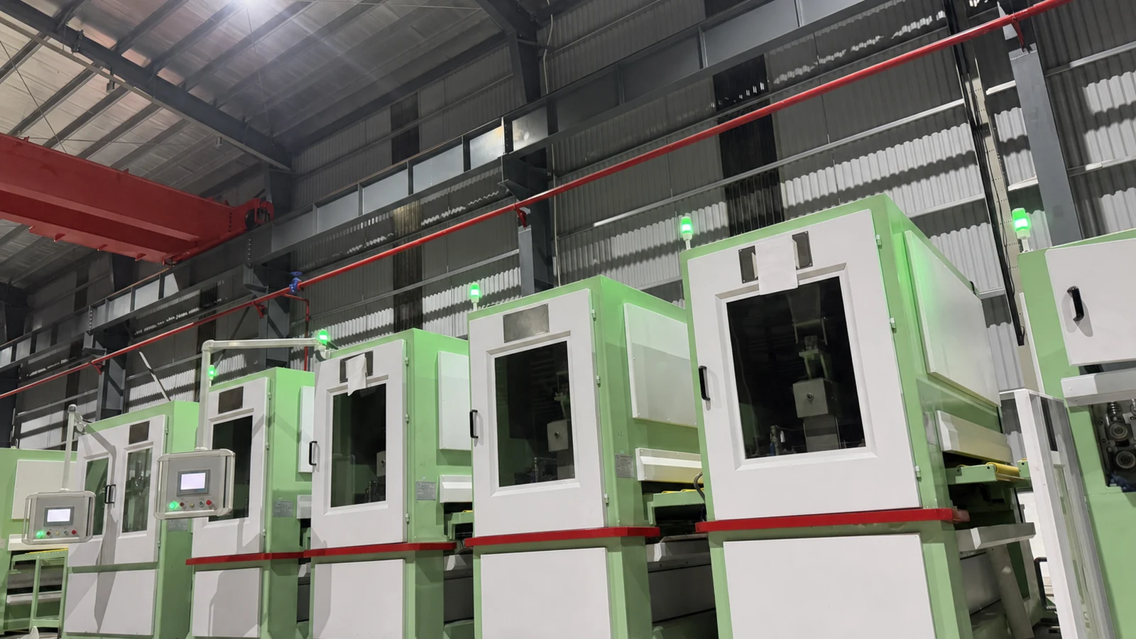 alternate view of coil polishing line installed in Vietnam