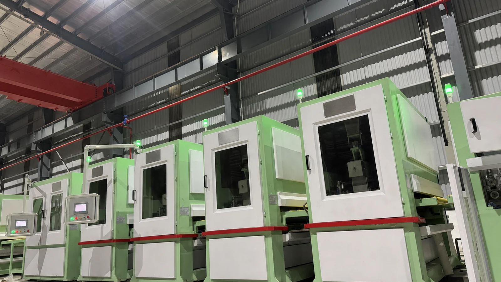 wide-angle view of Vietnam 1600mm coil polishing line